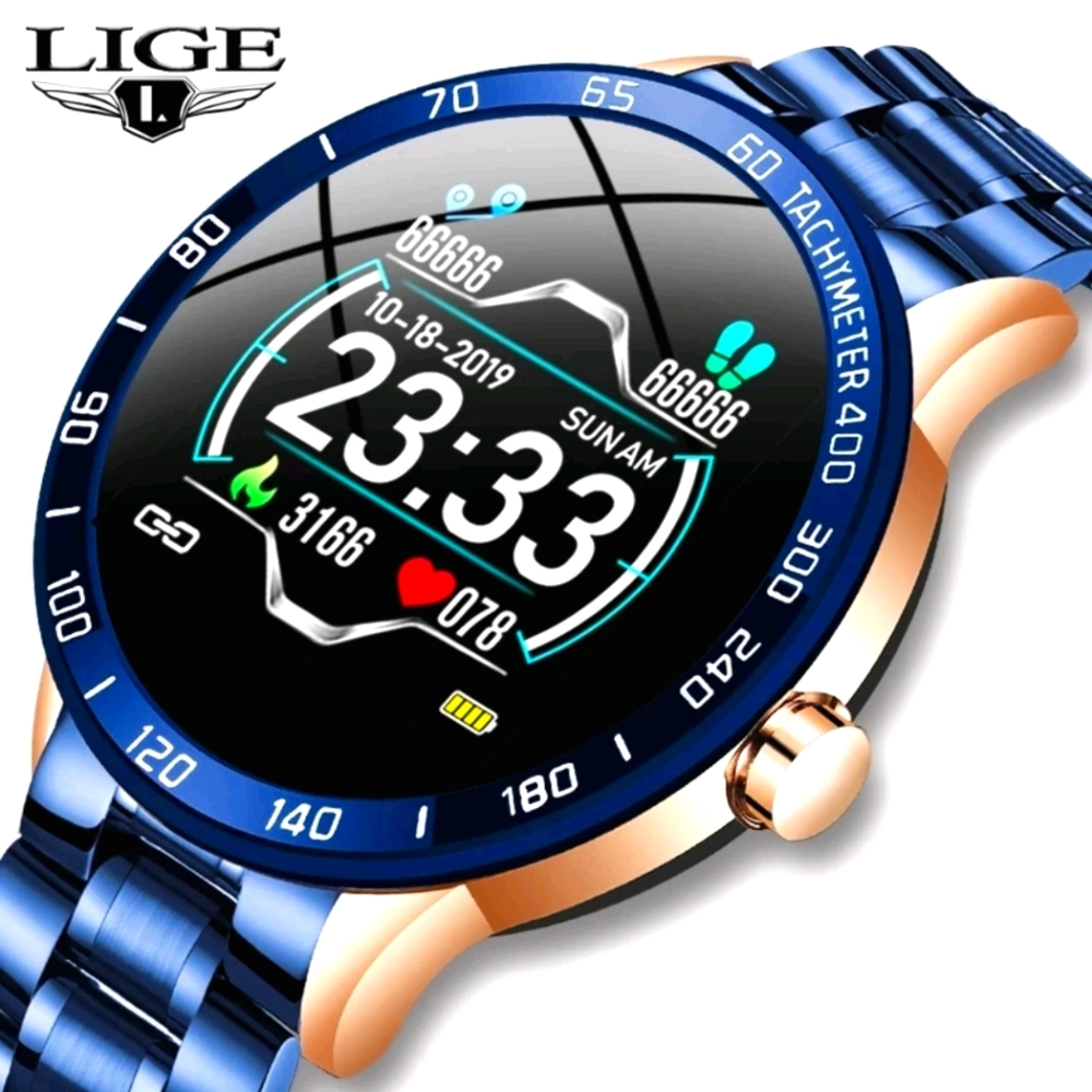 LIGE Men's Multi-function Waterproof Smart Watch